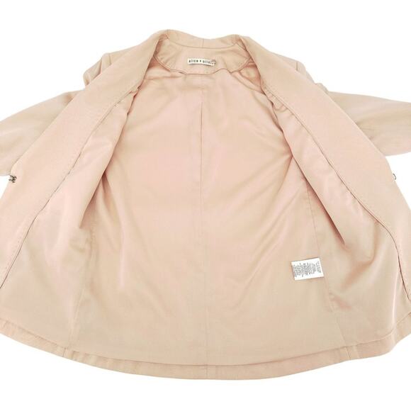 ALICE + OLIVIA Tori Shawl Lapel Blazer in Pale Blush XS - Picture 4 of 9